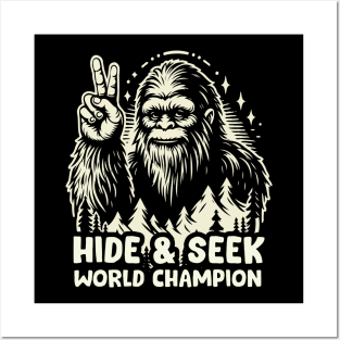 World Champion Bigfoot Vintage Design Posters and Art